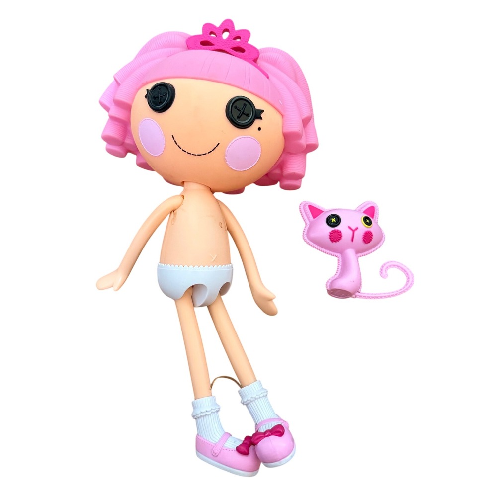 Lalaloopsy Jewel Sparkles Large 13 Inch Doll with Pink Cat Pet and Shoes